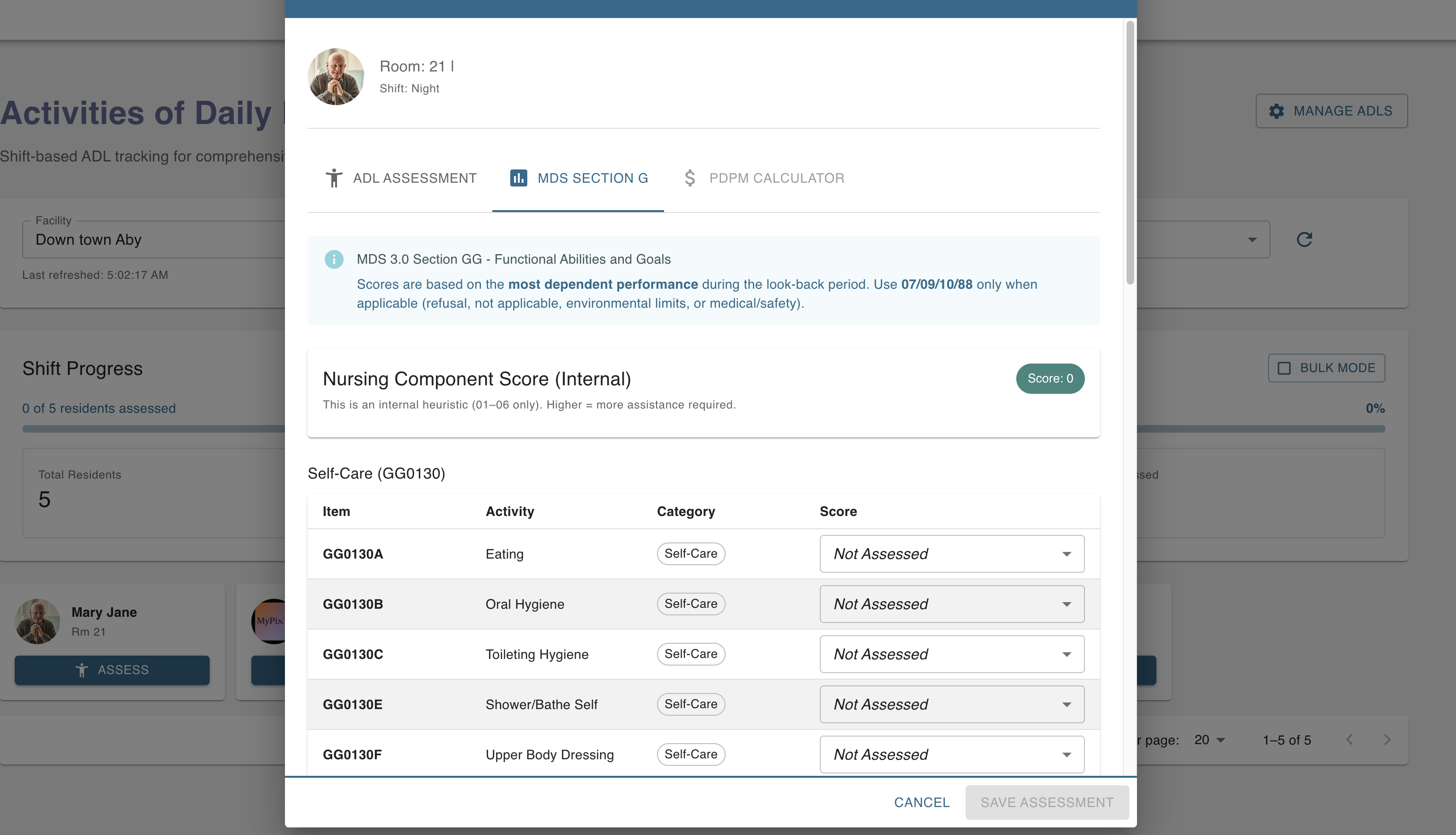 Worktrim Senior Care Management -  ADL tracking, and complete resident care documentation